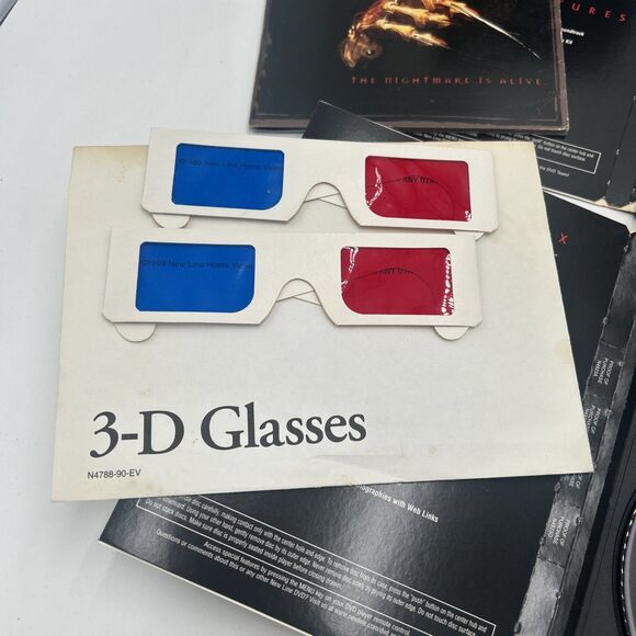 The Nightmare on Elm Street Collection 8-DVD Set 1999 Book, 3D Glasses Freddy - Picture 3 of 8